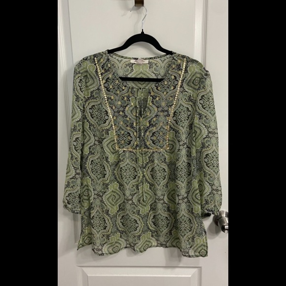JM Collection Blouse - Picture 1 of 4